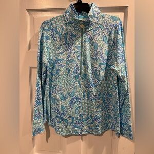 NWT Lilly Pulitzer Skipper Popover Sweatshirt Resort Size M
